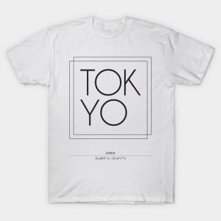 Tokyo City Minimal Typography T-Shirt